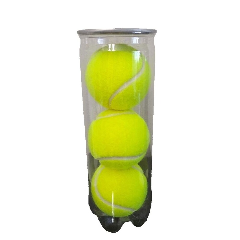 Tennis Balls 3-Pack Clear Tube Container